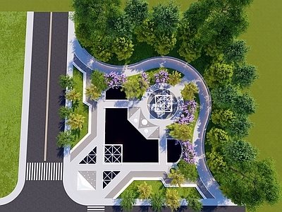 现代口袋公园景观