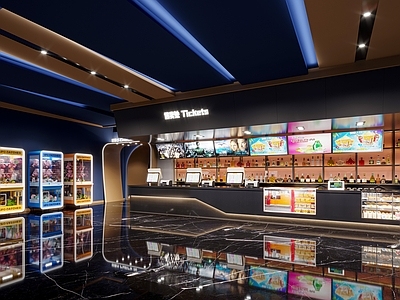 现代电影院大厅