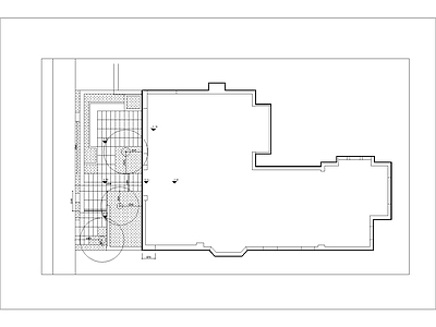 现代庭院花园景观铺装方案布置图 施工图