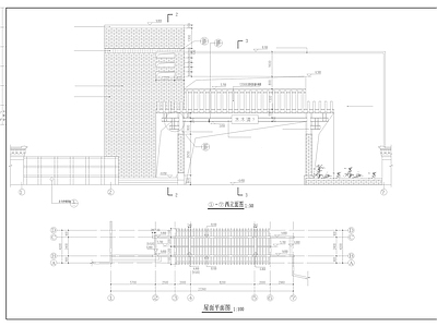 某小区大门全 施工图