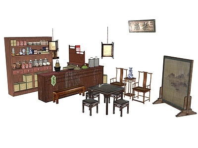 中式古代店铺杂货铺