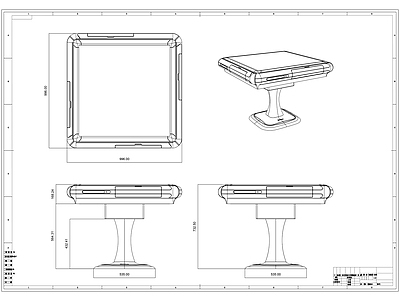 麻将机制作图 施工图