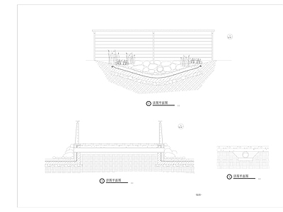 生态旱溪做法详图 施工图 局部景观