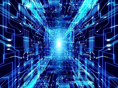 高科技炫酷地球数字展厅屏幕
