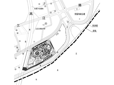 儿童游乐园景观规划平面布置设计图纸 施工图 规划平面图