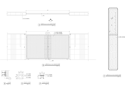 消防铁艺门 施工图