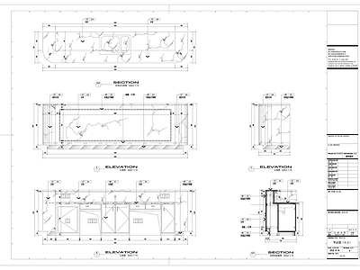 售楼处吧台节点大样图 施工图