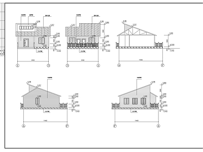 单层木结构独立住宅建筑 施工图