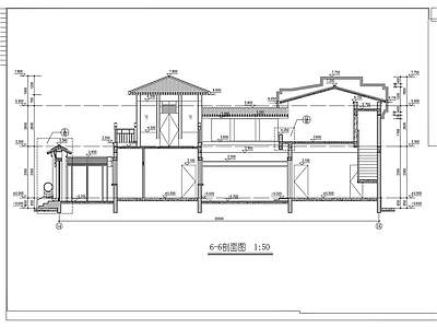 两层四合院建筑设 施工图