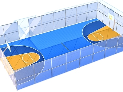 现代篮球场 户外篮球场