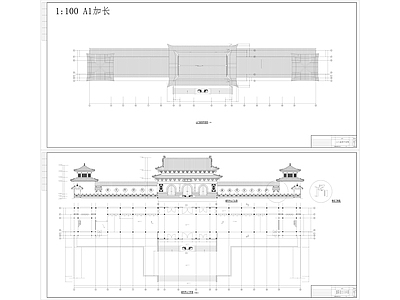 珠海普驼寺庙的建筑 施工图 古建