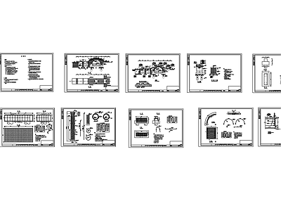 现代景观拱桥设计图 施工图