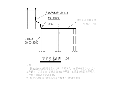 重复接地详图 施工图