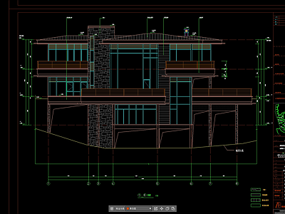 现代山地别墅 自建房 施工图