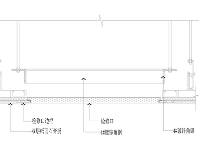 吊顶检修口详图 施工图