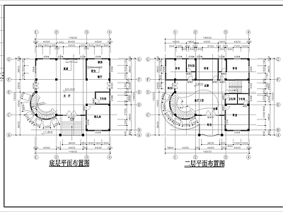 闽南特色别墅建筑设计方案图 施工图