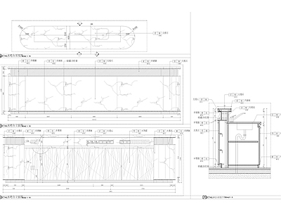 水吧台平立剖详图 施工图 节点