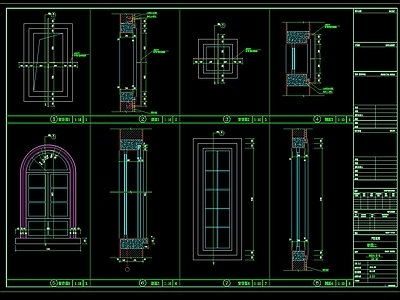 别墅窗户 施工图