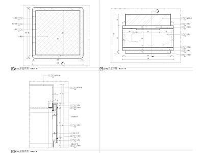 放模型展台详图 施工图 家具节点