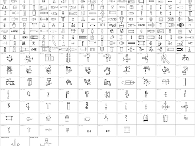 健身器材 PLAN精品图库 0图层 带遮罩 268款 施工图