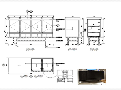 电视柜 施工图 柜类