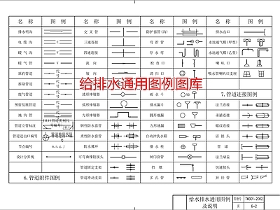 给排水通用图例图库 施工图