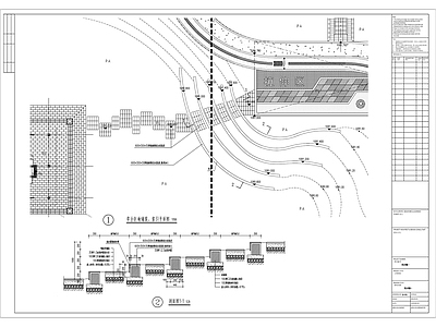 特色草阶详图消防登高面 施工图