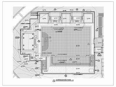 室外泳池 施工图 游泳池