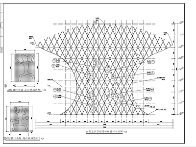 钢结构景观详图 施工图