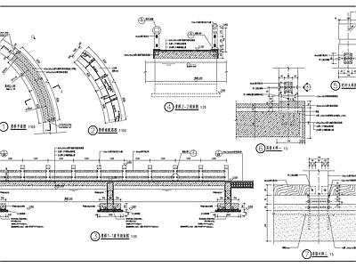 景观桥详图 施工图