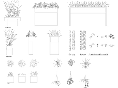 植物花架图库 施工图