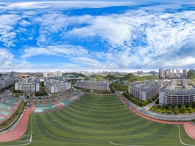 HDR运动健身操场体育广场
