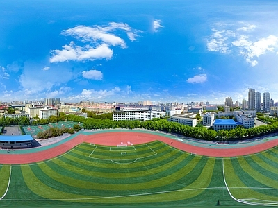 HDR运动健身操场体育广场
