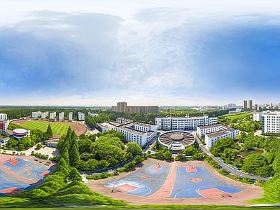 HDR运动健身操场体育广场