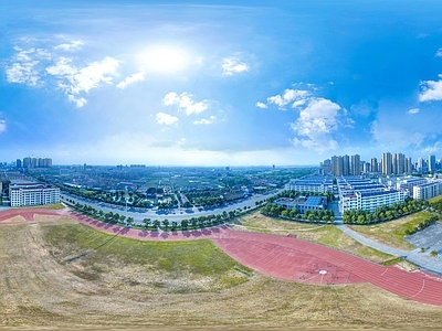 HDR运动健身操场体育广场
