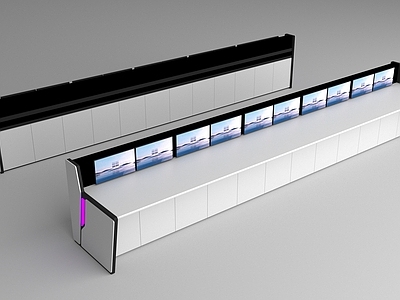 控制台 调度台 金属现代科技办公桌