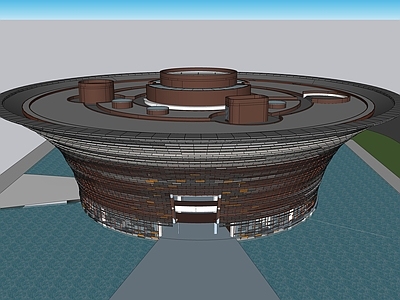 现代展览馆建筑