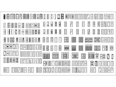 历史最全各种门集合 施工图