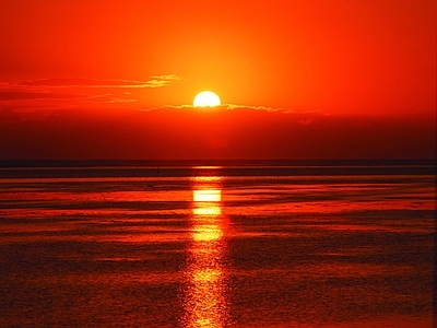 夕阳日落 自然元素