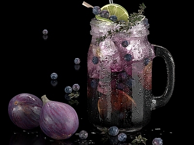柠檬水 葡萄 洋葱