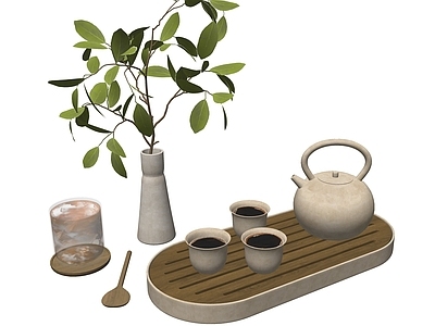 现代茶具 茶壶 咖啡杯 花瓶