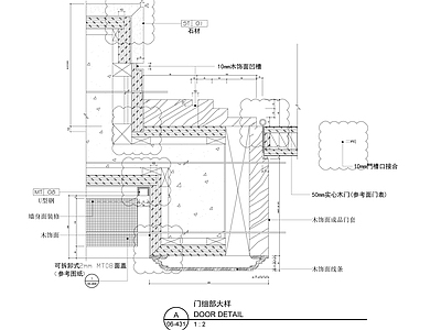 门细部大样 施工图 通用节点