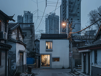 室外老城区街道外景