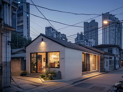 室外老城区街道外景