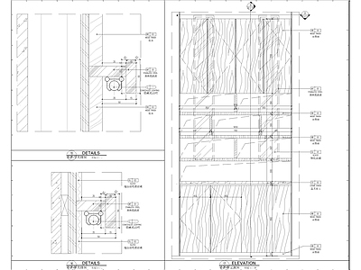 装饰展示柜节点大样图 施工图 柜类