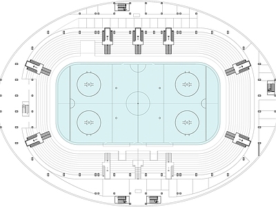曲棍球竞技场设计 施工图