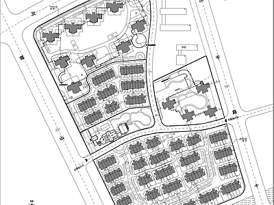 居住小区总平面图 施工图