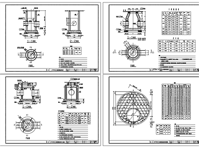 砖砌雨水检查井 施工图