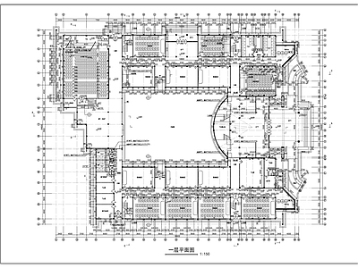 北方教学楼建筑 施工图