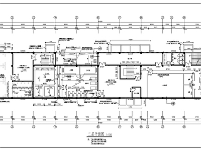 北方学校公共浴室建施图 施工图